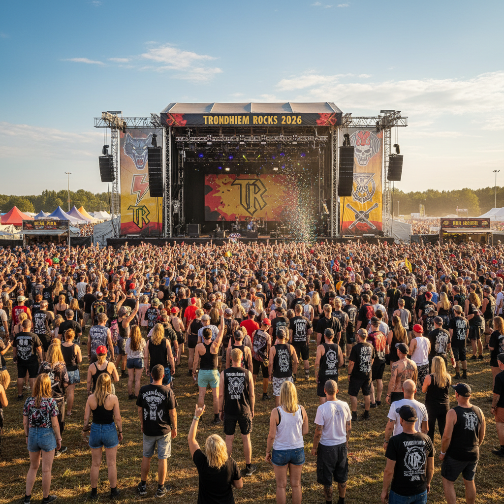 Trondheim Rocks 2026 med ny venue Ladesletta og sterk lineup
