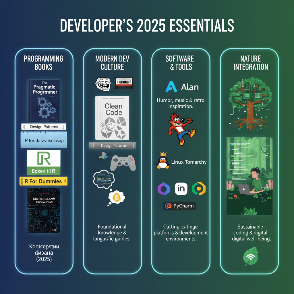 Anbefalte programmeringsbøker og verktøy for utviklere i 2025