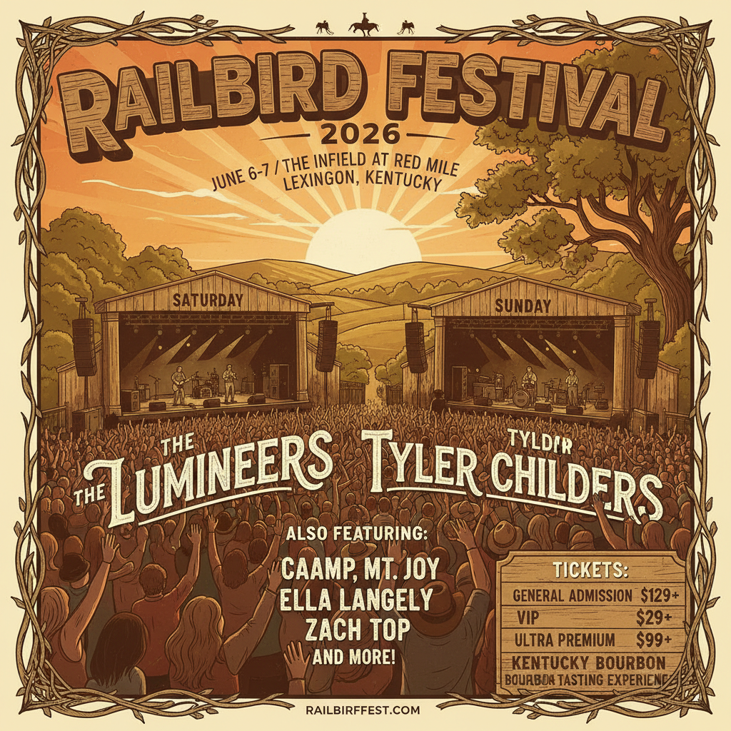 Railbird Festival 2026 in Lexington KY: Lineup, Tickets & Highlights