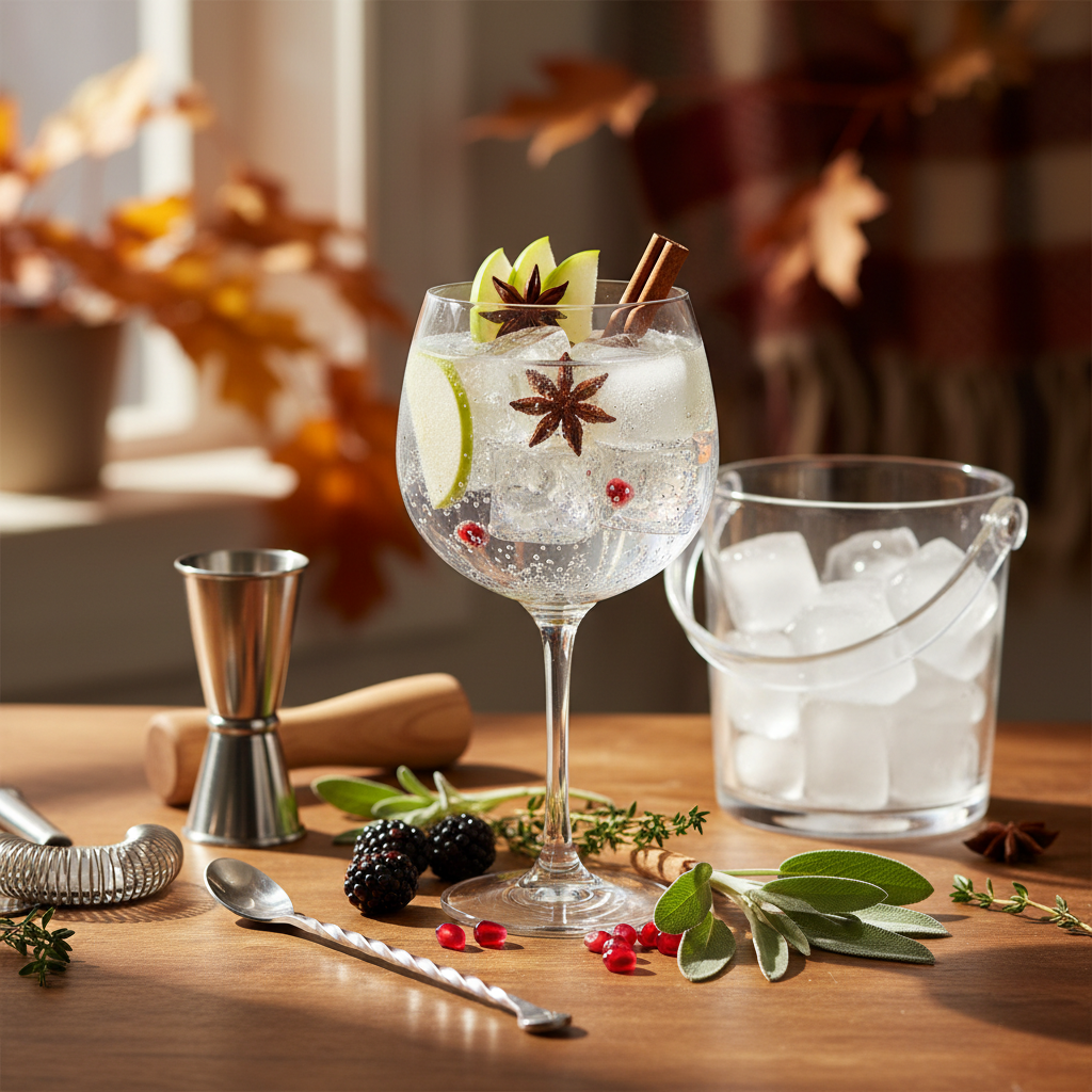 Høstlig Gin og Tonic med Grønt Eple og Varme Krydder – Oppskrift og Tips